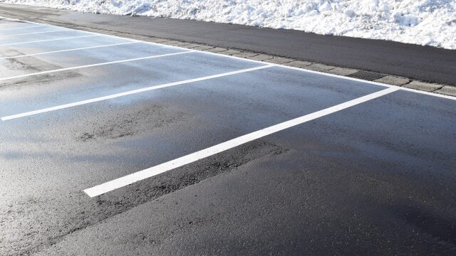 駐車場除雪